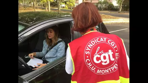 Mobilisation à l'hôpital de Montpellier et Narbonne