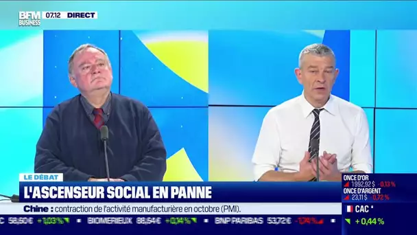 Nicolas Doze face à Jean-Marc Daniel : L'ascenseur social en panne