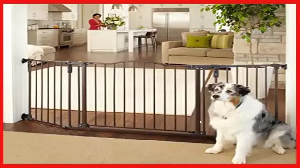 North States MyPet 72" Extra-Wide Windsor Arch Gate: Provides safety in extra-wide spaces. Hardware