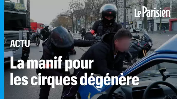 Barrage de police forcé, blocages, interpellations... tensions à Paris lors de la la manif pour l’ac