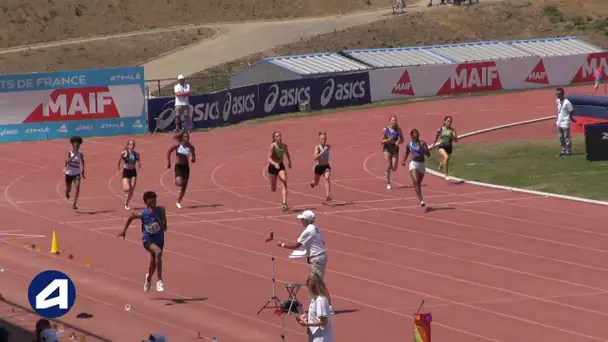 Angers 2019 : Finale 200 m Cadettes (Serena Kouassi en 24&#039;&#039;02)