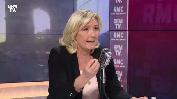 Marine Le Pen face à Jean-Jacques Bourdin en direct