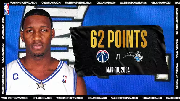 Wizards @ Magic: Tracy McGrady explodes for career-high 62 PTS on March 10, 2004 #NBATogetherLive