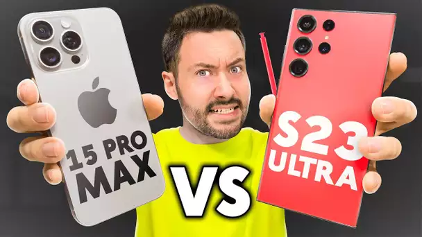 iPhone 15 Pro Max VS Galaxy S23 Ultra : le Gros Comparatif !