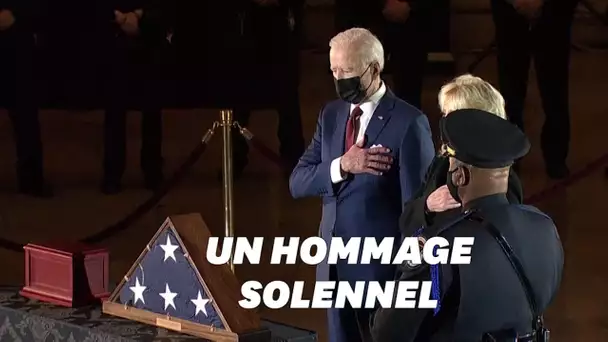 L'hommage de Joe Biden au policier mort en défendant le Capitole