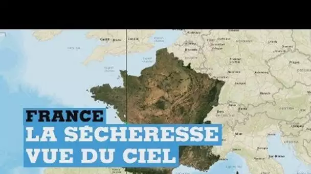 France : la sécheresse vue du ciel