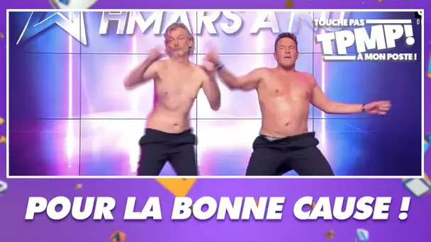 Pour la bonne cause, Gilles Verdez et Benjamin Castaldi se mettent à nu !