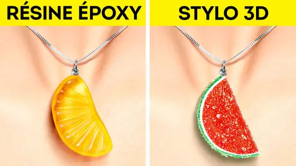 RÉSINE ÉPOXY VS STYLO 3D || BIJOUX DIY COOLS ET DÉCORS POUR LA MAISON