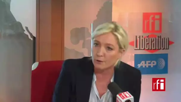 Marine Le Pen : " On vient pleurer sur le lait renversé" à propos des djihadistes Français