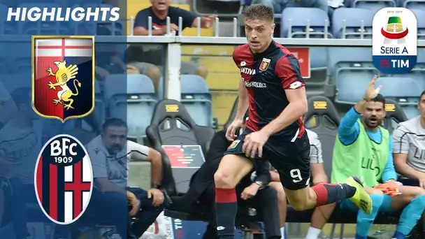 Genoa 1-0 Bologna | Krzysztof Piątek Scores The Winning Goal For Genoa |  Serie A