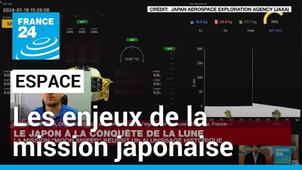 Espace : les enjeux de la mission d'alunissage japonaise "Moon Sniper" • FRANCE 24