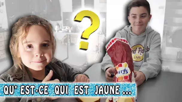 QU&#039;EST-CE QUI EST JAUNE à la cantine ? / Family vlog