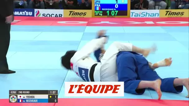Receveaux éliminée et blessée - Judo - Mondiaux (F)