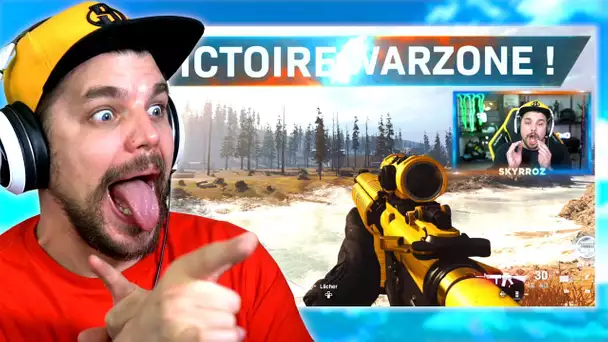 REACTION a mon PREMIER TOP 1 sur WARZONE ! (C'est malaisant)