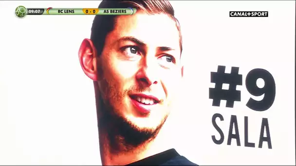 Ligue 2 - 23ème journée - Lens / Béziers : Le bel hommage du Stade Bollaert-Delelis à Emiliano Sala