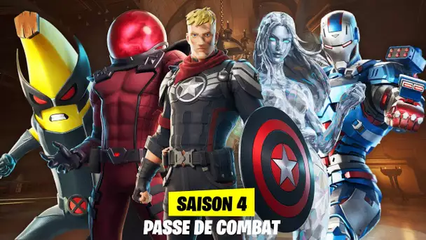 NOUVEAU PASSE DE COMBAT DE LA SAISON MARVEL ! (FORTNITE SAISON 4 CHAPITRE 5)