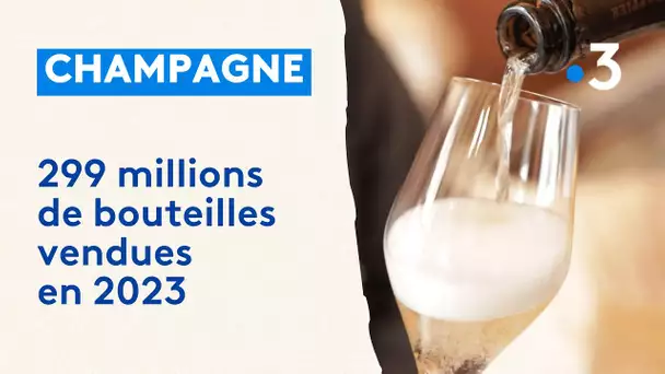Champagne : 299 millions de bouteilles vendues en 2023