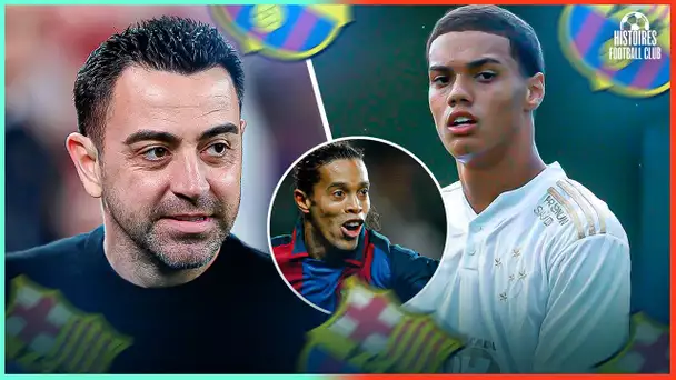 Le fils de Ronaldinho choque Xavi au FC Barcelone