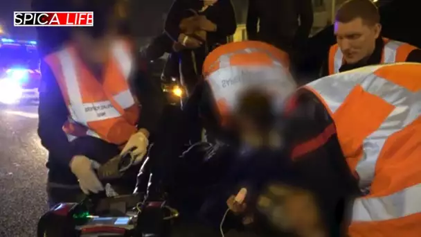 En PLS sur le périph parisien : pompiers en alerte