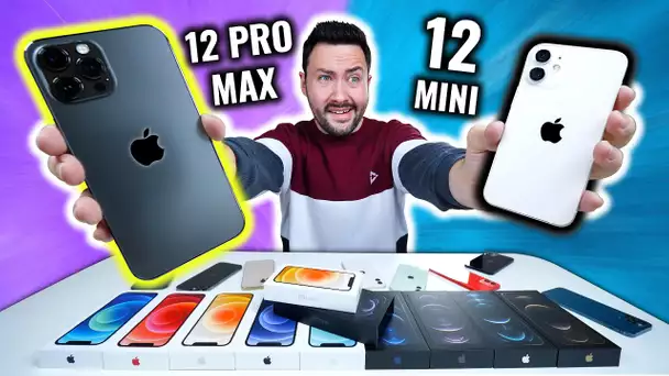 J'ai acheté l'iPhone 12 mini et 12 Pro Max ! (trop petit)