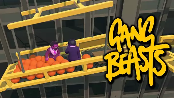 UNE PISCINE A BALLES ! | GANG BEASTS MULTI COOP