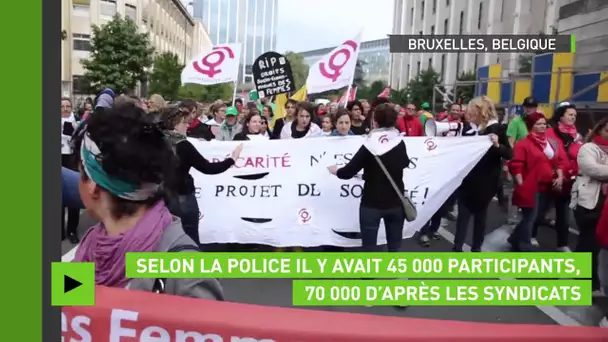 Bruxelles : manifestation anti-gouvernementale