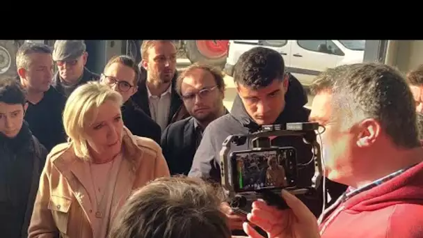 Blocage des agriculteurs : dans le Nord, Marine Le Pen apporte son soutien aux exploitants mobilisés