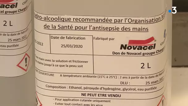 Coronavirus: en Normandie Novacel produit du gel hydroalcoolique