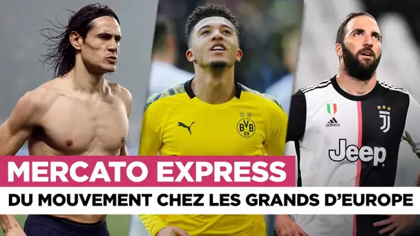 TRANSFERTS : Cavani, Jadon Sancho, Higuain, Guendouzi,… Les infos Mercato du 10 septembre !