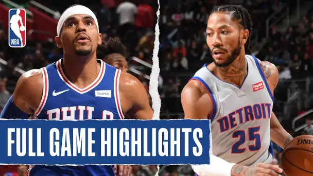 76ERS at PISTONS | Harris (29 PTS) And Horford (23 PTS, 9 REB) Go Off | Oct. 26, 2019