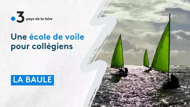 Sport :  La Baule, des collégiens à la voile