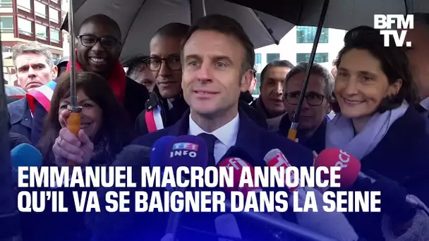 “Oui, j’irai”: Emmanuel Macron annonce qu’il va se baigner dans la Seine