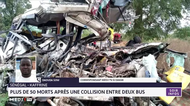 Sénégal-Kaffrine : Plus de 50 morts après une collision entre deux bus