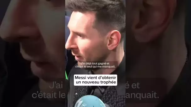 Le discours de Messi après l’obtention du trophée The Best du meilleur joueur de l’année 💪🔥