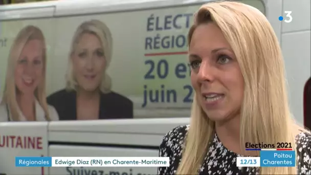 Régionales 2021 : Edwige Diaz, candidate RN termine sa campagne en Charente-Maritime