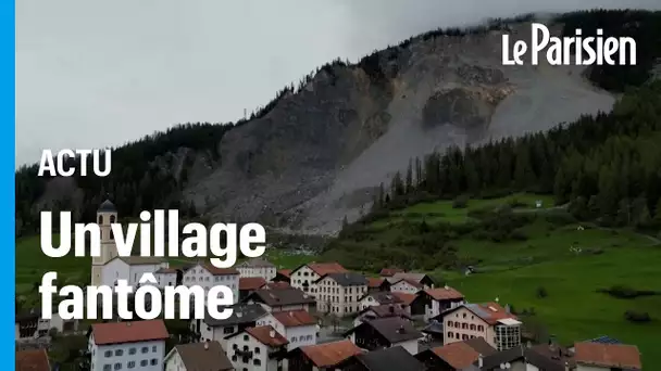 Menacé par un éboulement imminent, un village en Suisse contraint d'évacuer ses habitants