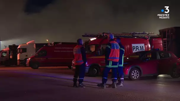 Montoir-de-Bretagne, près de Saint-Nazaire :  violent incendie à l'usine de recyclage GDE