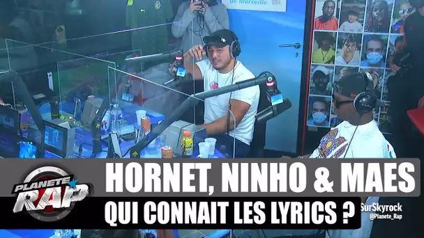 Hornet La Frappe - Qui connaît les lyrics ? avec Ninho & Maes ! #PlanèteRap