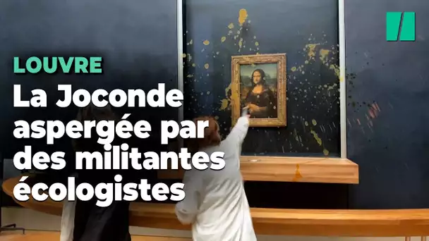 Au Louvre, « La Joconde » visée par des militantes écologistes