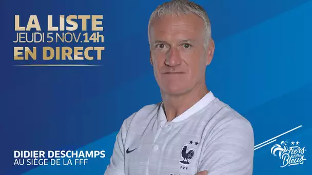 L'annonce de liste des Bleus en direct (14h) I Equipe de France 2020