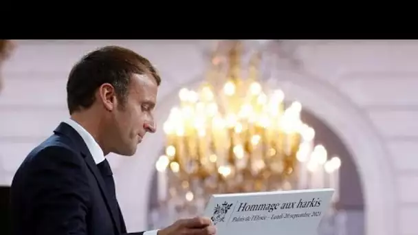 Emmanuel Macron "demande pardon" aux harkis au nom de la France
