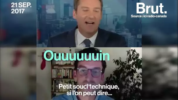 Un bébé ruine le duplex de son père journaliste en direct