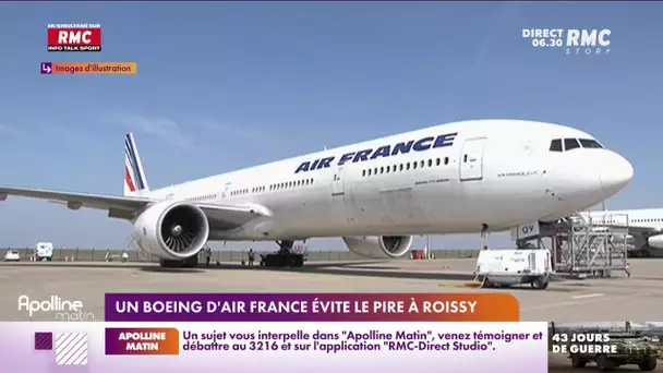 Un Boeing d'Air France évite le crash de justesse à Roissy