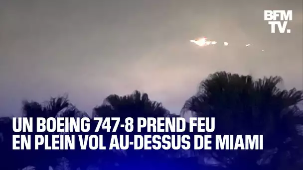 Un Boeing 747-8 prend feu en plein vol au-dessus de Miami, en Floride