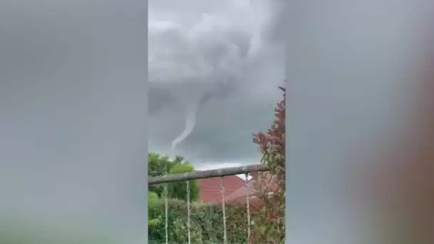 Violentes intempéries : un tuba dans le ciel de Creney-près-Troyes, dans l'Aube
