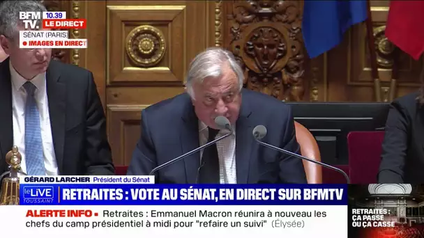 Retraites: le Sénat adopte très largement la réforme avant le passage à l'Assemblée