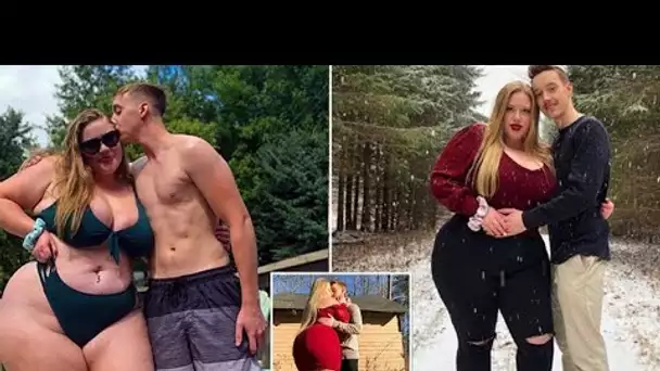 Une femme de 116 kilos trouve l’amour avec un entraîneur de fitness qui fait la moitié de son poids