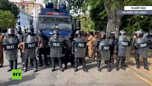 🇱🇰Sri Lanka : à Colombo la police disperse les manifestants à l'aide de canons à eau