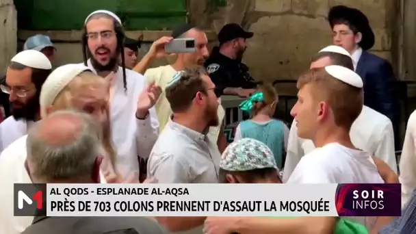 Al Qods-esplanade Al Aqsa : près de 703 colons prennent d´assaut la mosquée