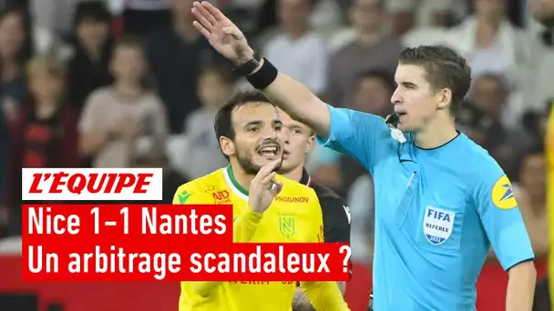 Nice 1-1 Nantes : Un arbitrage scandaleux de François Letexier ?